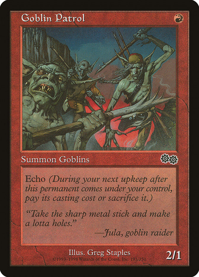 Goblin Patrol [Urza's Saga] | Yard's Games Ltd