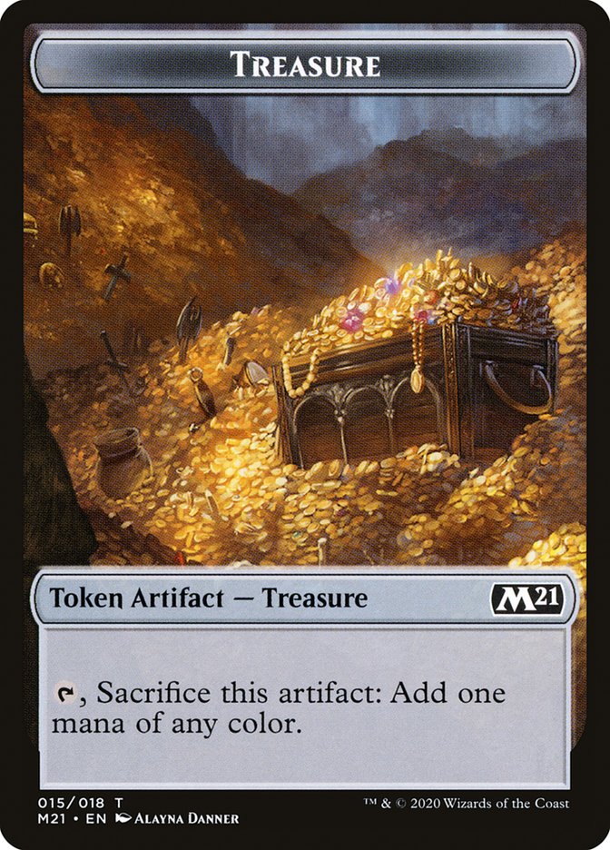 Treasure Token [Core Set 2021 Tokens] | Yard's Games Ltd