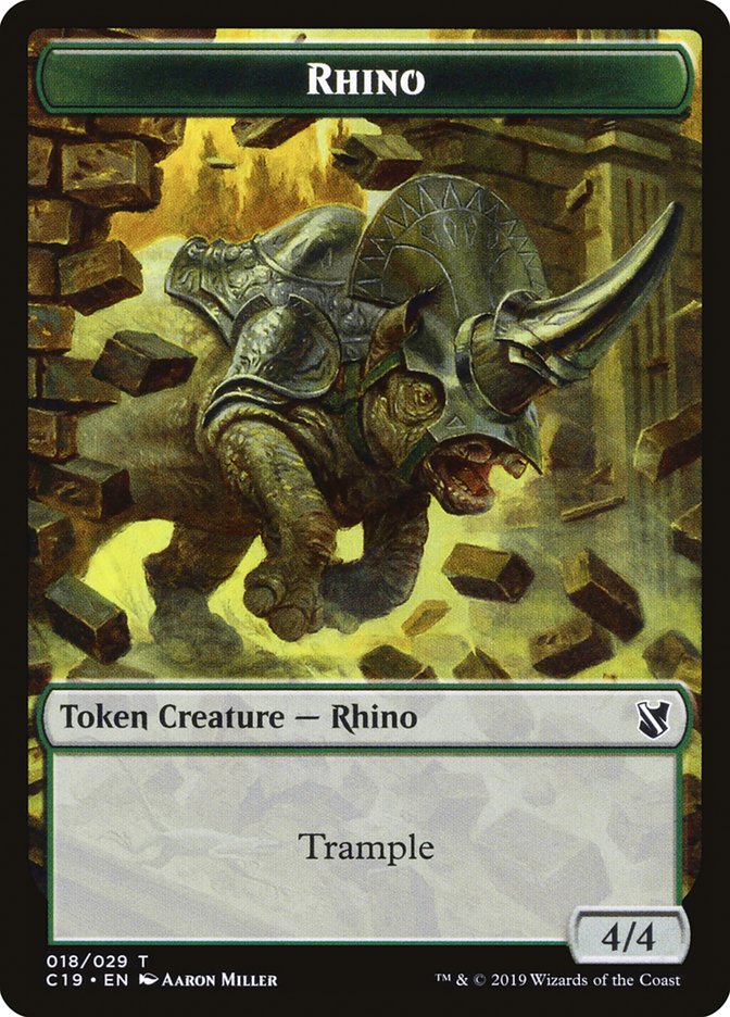 Rhino Token [Commander 2019 Tokens] | Yard's Games Ltd