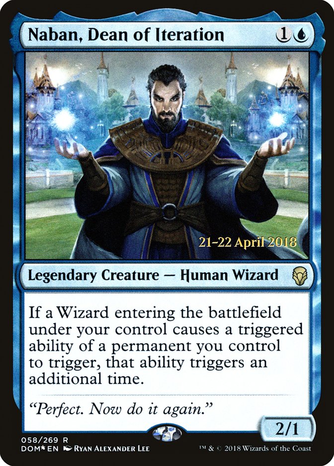 Naban, Dean of Iteration [Dominaria Prerelease Promos] | Yard's Games Ltd