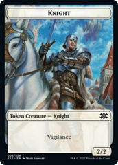 Elemental // Knight Double-Sided Token [Double Masters 2022 Tokens] | Yard's Games Ltd