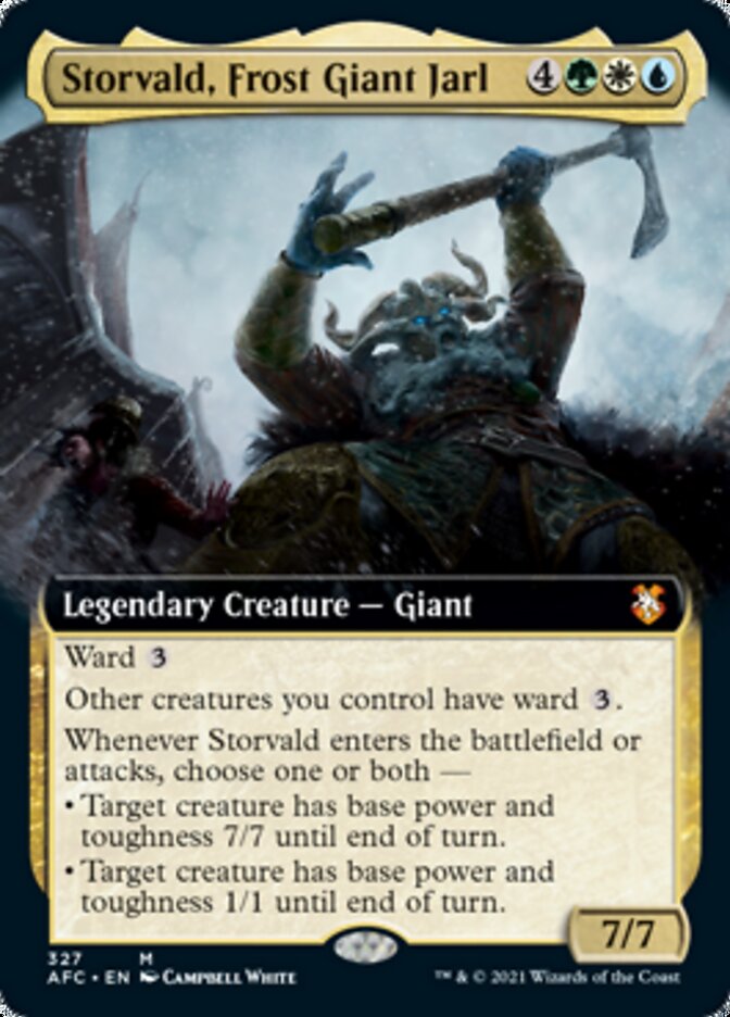 Storvald, Frost Giant Jarl (Extended Art) [Dungeons & Dragons: Adventures in the Forgotten Realms Commander] | Yard's Games Ltd