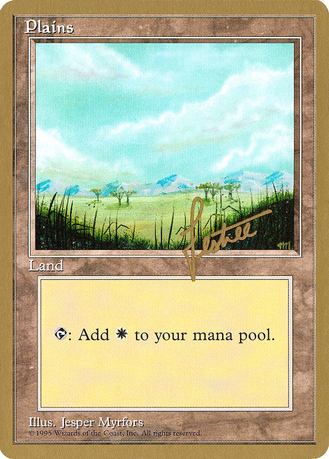 Plains (bl365) (Bertrand Lestree) [Pro Tour Collector Set] | Yard's Games Ltd