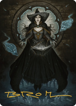 Tasha, the Witch Queen Art Card (76) (Gold-Stamped Signature) [Commander Legends: Battle for Baldur's Gate Art Series] | Yard's Games Ltd