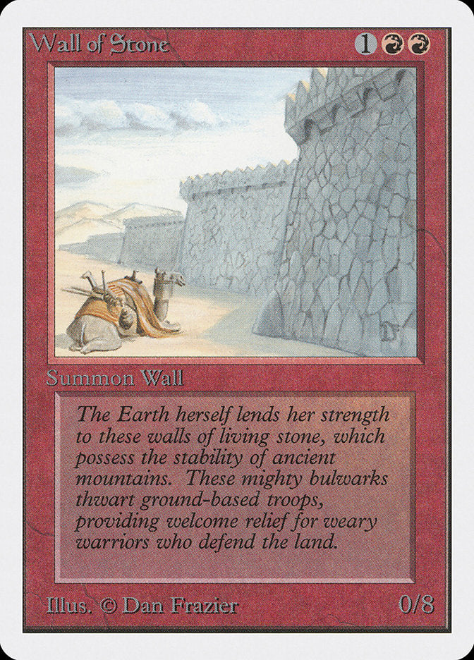 Wall of Stone [Unlimited Edition] | Yard's Games Ltd