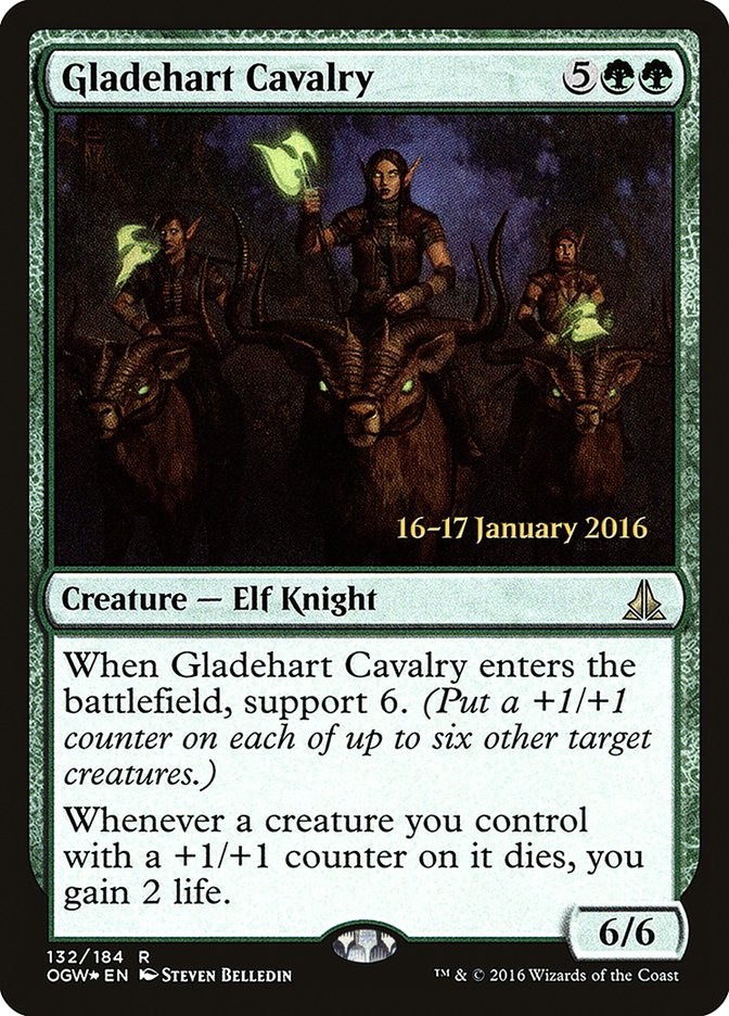 Gladehart Cavalry [Oath of the Gatewatch Prerelease Promos] | Yard's Games Ltd