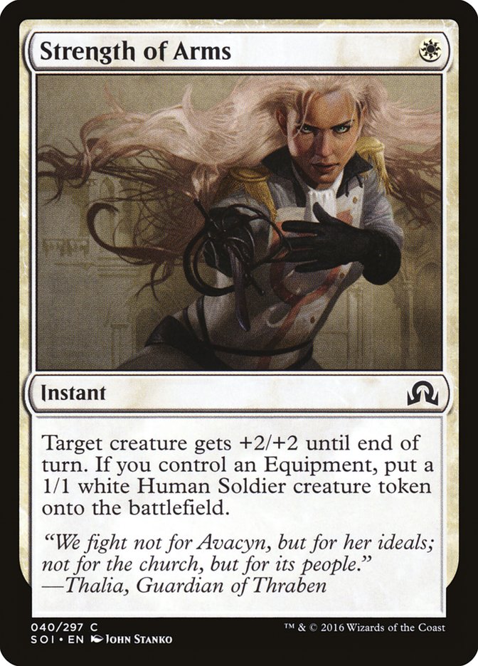 Strength of Arms [Shadows over Innistrad] | Yard's Games Ltd