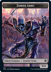 Zombie // Zombie Army Double-Sided Token [Starter Commander Decks] | Yard's Games Ltd