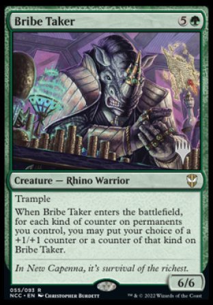 Bribe Taker (Promo Pack) [Streets of New Capenna Commander Promos] | Yard's Games Ltd