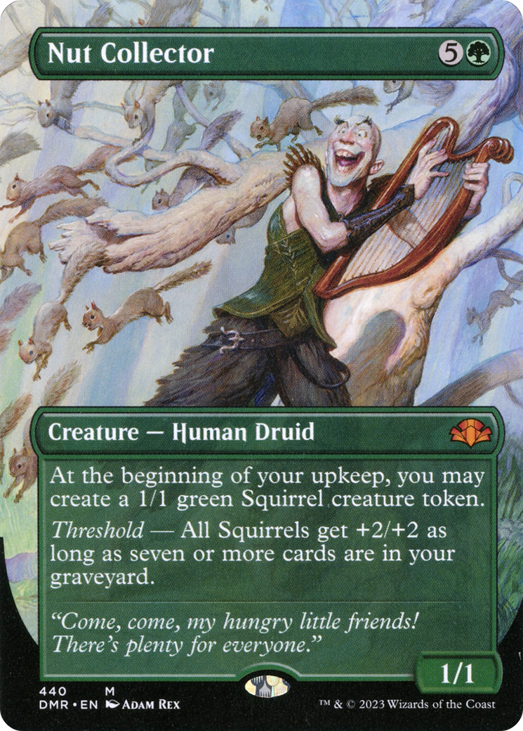 Nut Collector (Borderless Alternate Art) [Dominaria Remastered] | Yard's Games Ltd