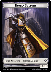 City's Blessing // Human Soldier Double-Sided Token [Murders at Karlov Manor Commander Tokens] | Yard's Games Ltd