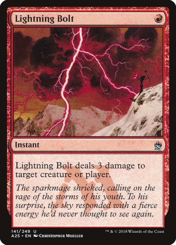 Lightning Bolt [Masters 25] | Yard's Games Ltd