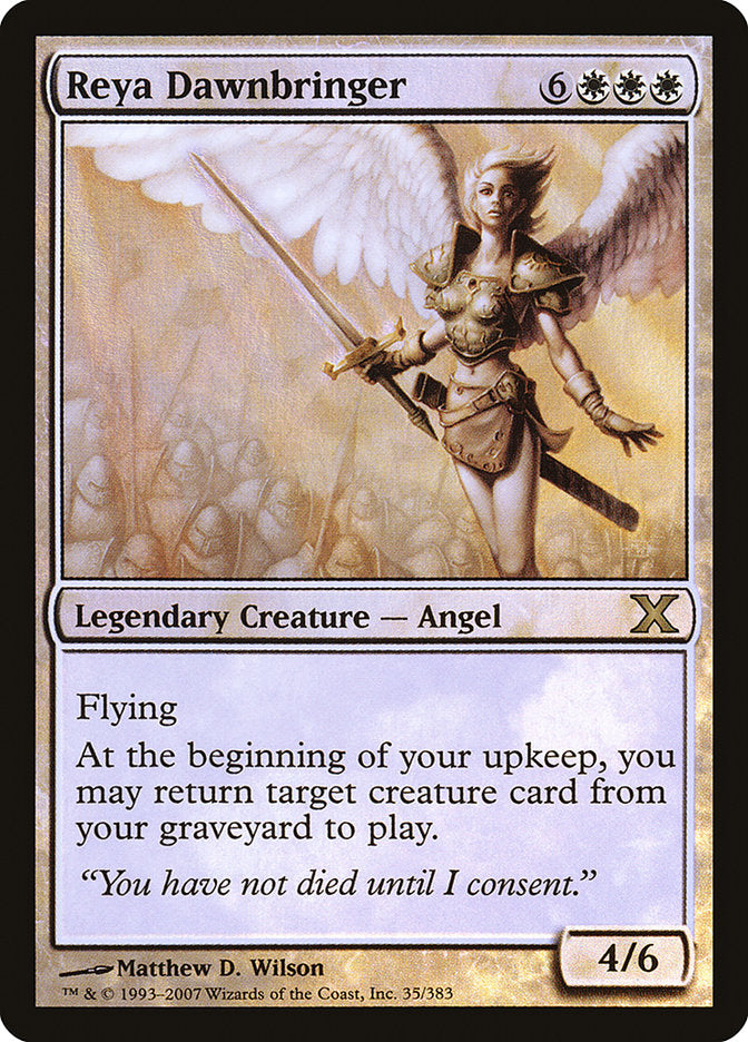 Reya Dawnbringer (Premium Foil) [Tenth Edition] | Yard's Games Ltd