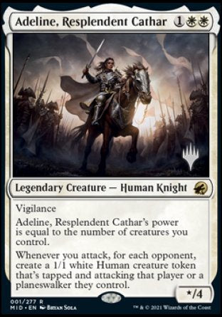 Adeline, Resplendent Cathar (Promo Pack) [Innistrad: Midnight Hunt Promos] | Yard's Games Ltd