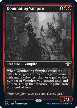 Dominating Vampire [Innistrad: Double Feature] | Yard's Games Ltd