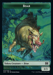 Boar // Spirit (008) Double-Sided Token [Double Masters 2022 Tokens] | Yard's Games Ltd