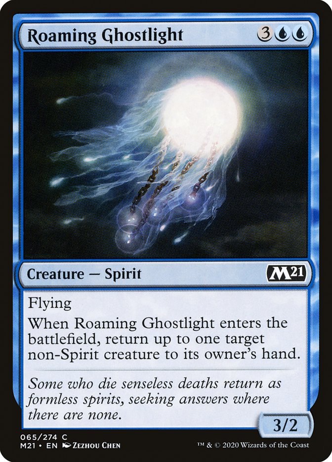 Roaming Ghostlight [Core Set 2021] | Yard's Games Ltd