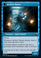 Overwhelmed Archivist // Archive Haunt [Innistrad: Midnight Hunt] | Yard's Games Ltd