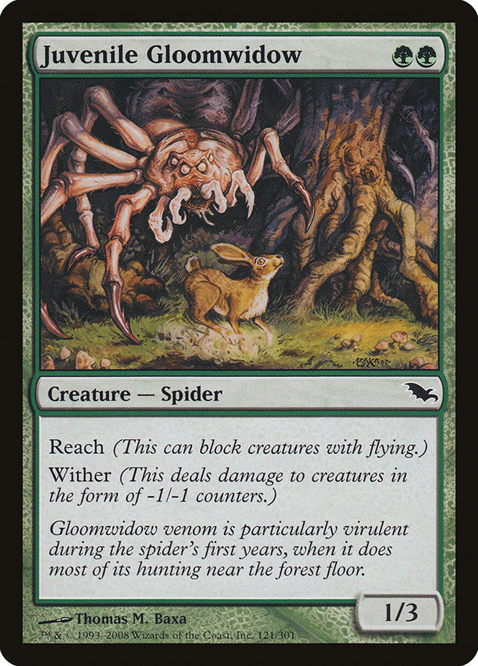 Juvenile Gloomwidow [Shadowmoor] | Yard's Games Ltd