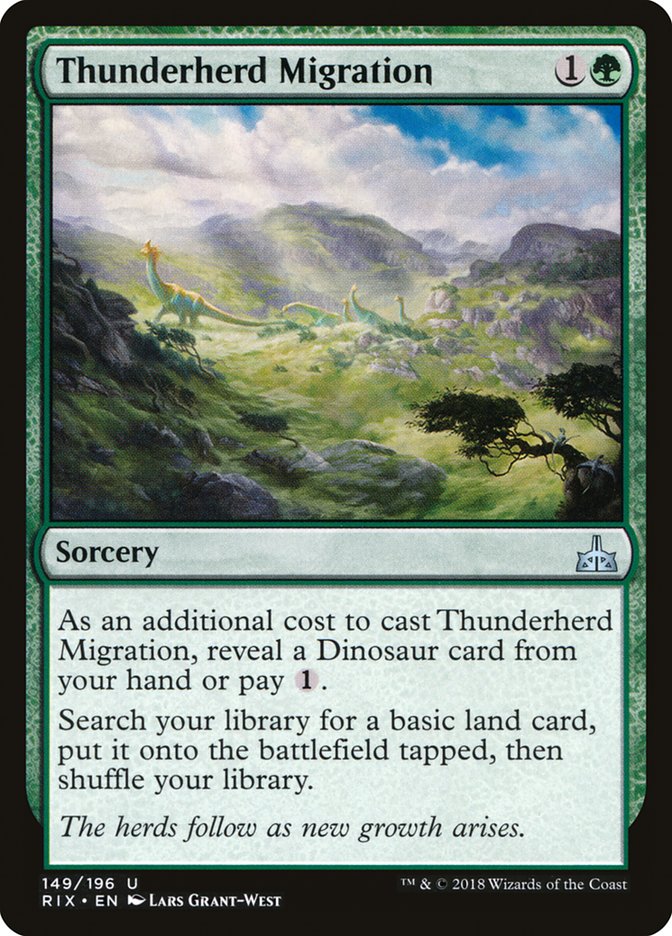 Thunderherd Migration [Rivals of Ixalan] | Yard's Games Ltd