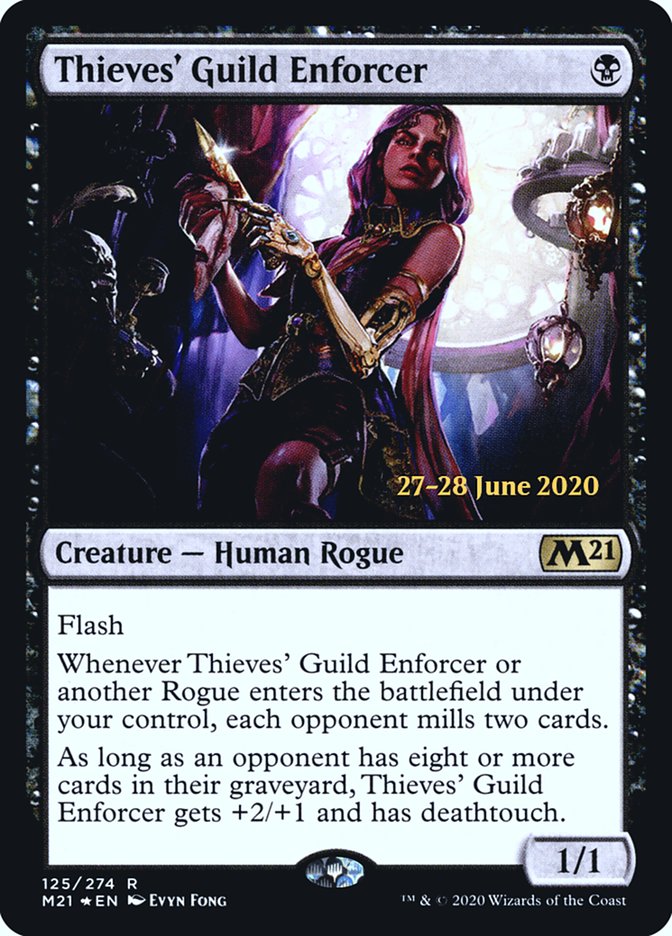 Thieves' Guild Enforcer [Core Set 2021 Prerelease Promos] | Yard's Games Ltd