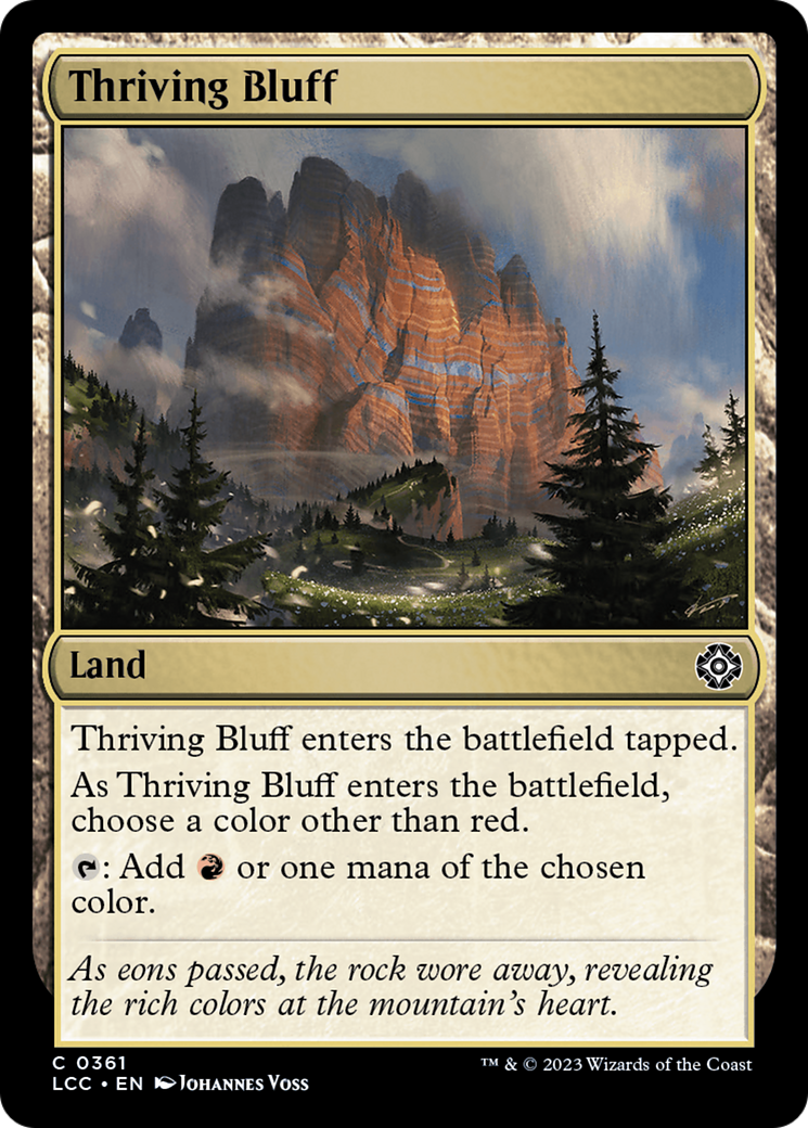 Thriving Bluff [The Lost Caverns of Ixalan Commander] | Yard's Games Ltd