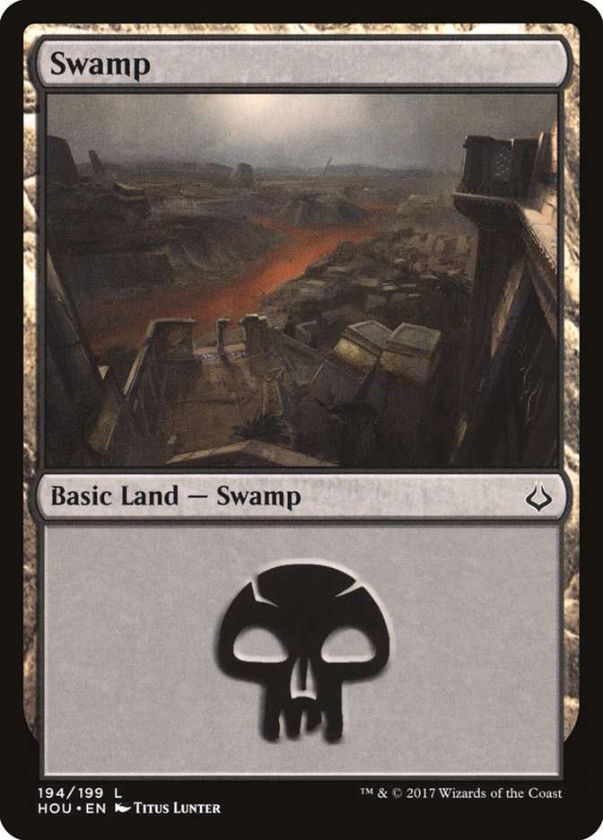 Swamp (194) [Hour of Devastation] | Yard's Games Ltd