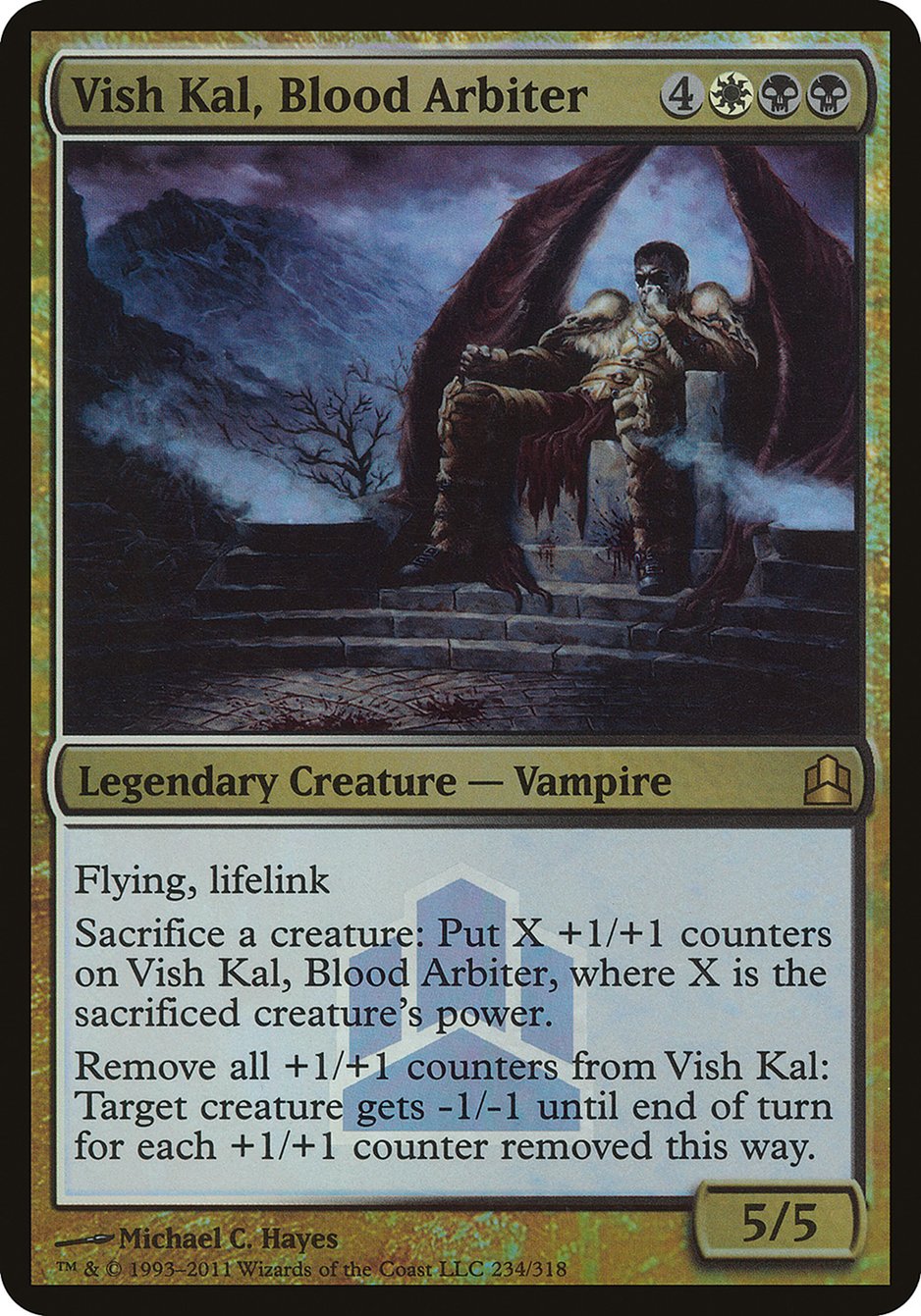 Vish Kal, Blood Arbiter (Launch) (Oversized) [Commander 2011 Oversized] | Yard's Games Ltd