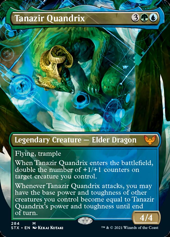 Tanazir Quandrix (Borderless Alternate Art) [Strixhaven: School of Mages] | Yard's Games Ltd