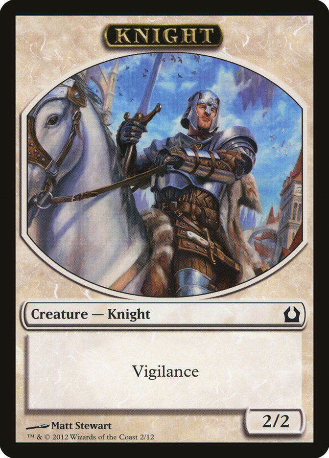 Knight Token [Return to Ravnica Tokens] | Yard's Games Ltd