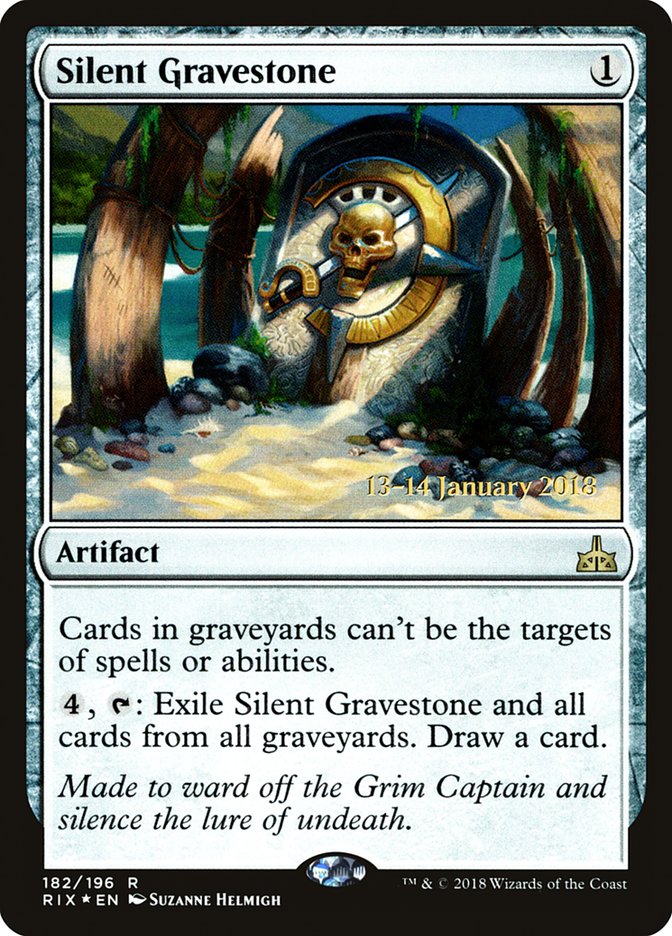 Silent Gravestone [Rivals of Ixalan Prerelease Promos] | Yard's Games Ltd