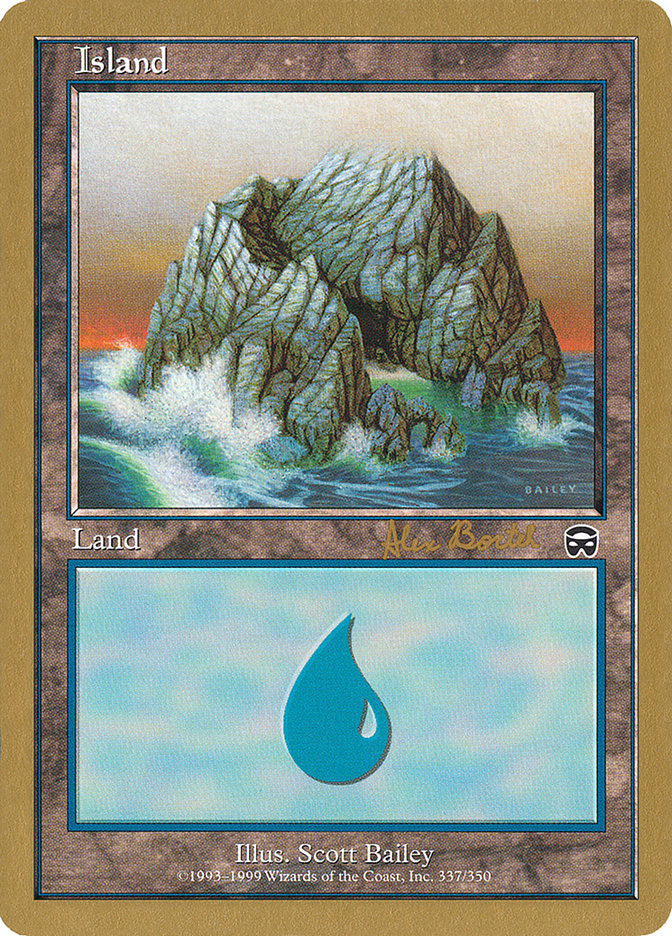 Island (ab337a) (Alex Borteh) [World Championship Decks 2001] | Yard's Games Ltd