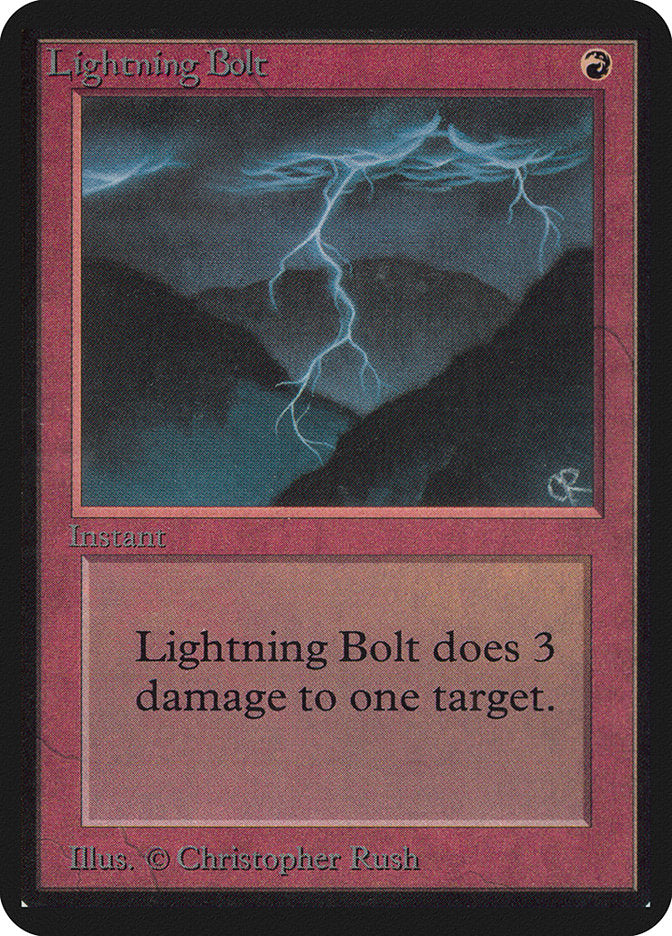 Lightning Bolt [Alpha Edition] | Yard's Games Ltd