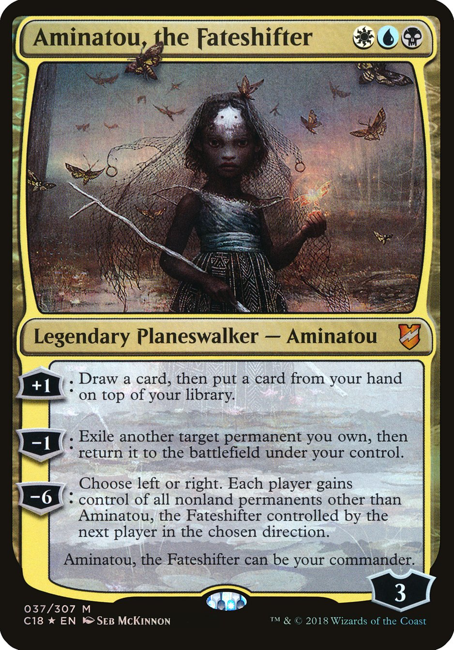 Aminatou, the Fateshifter (Oversized) [Commander 2018 Oversized] | Yard's Games Ltd