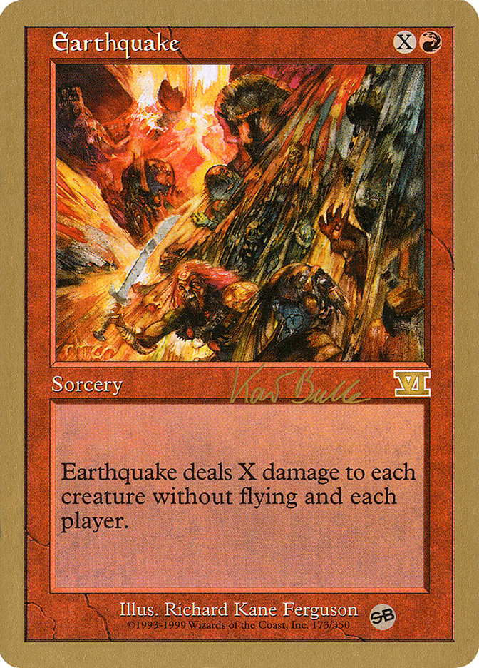 Earthquake (Kai Budde) (SB) [World Championship Decks 1999] | Yard's Games Ltd