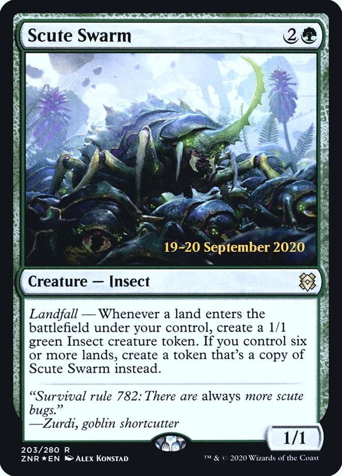 Scute Swarm [Zendikar Rising Prerelease Promos] | Yard's Games Ltd