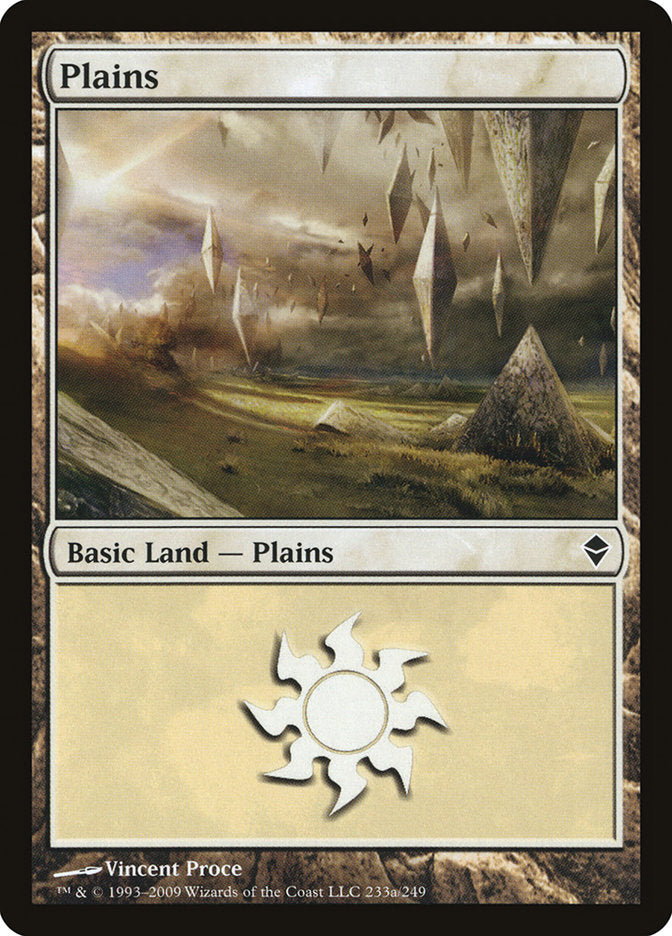 Plains (233a) [Zendikar] | Yard's Games Ltd