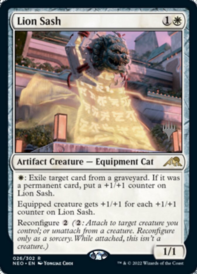 Lion Sash (Promo Pack) [Kamigawa: Neon Dynasty Promos] | Yard's Games Ltd