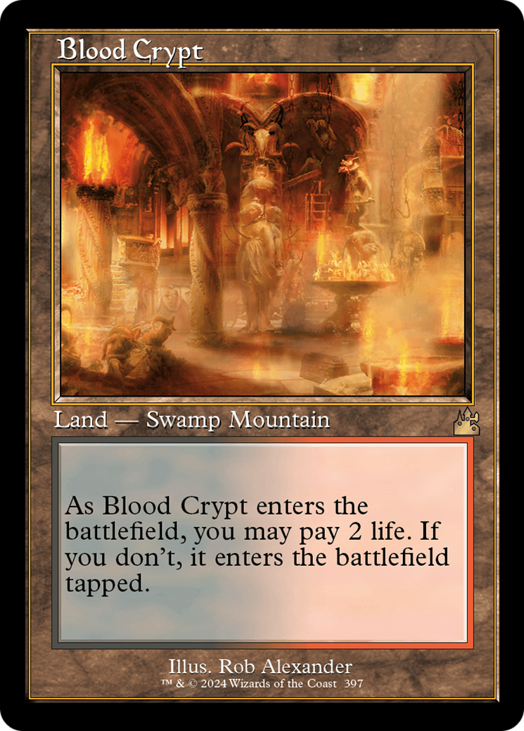 Blood Crypt (Retro) [Ravnica Remastered] | Yard's Games Ltd