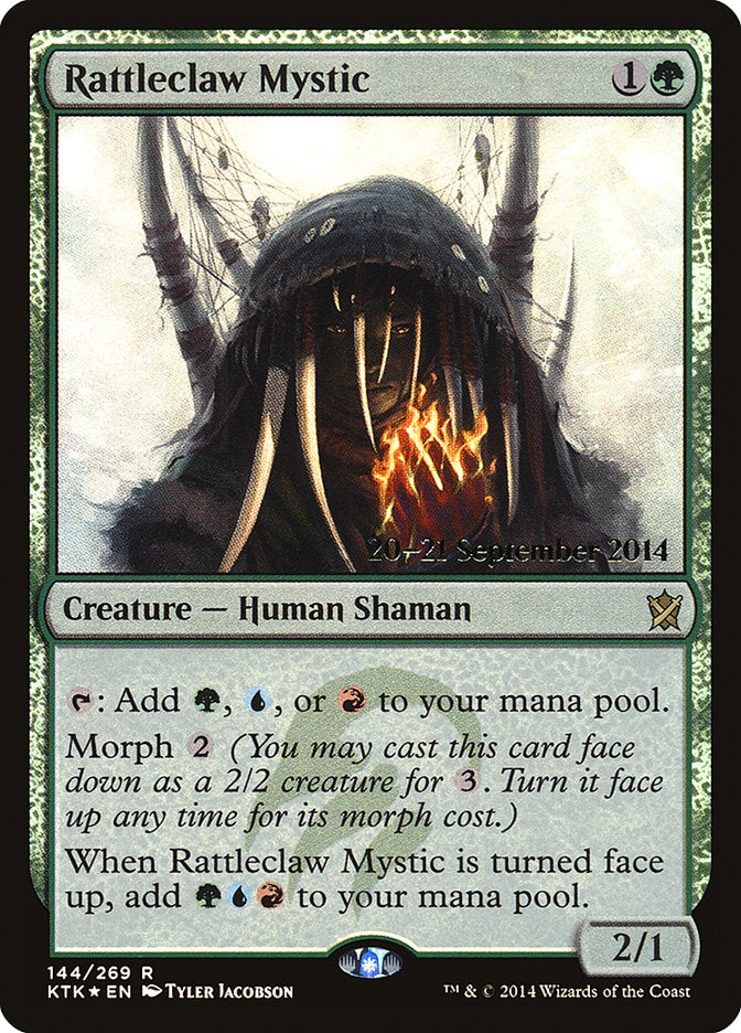 Rattleclaw Mystic [Khans of Tarkir Prerelease Promos] | Yard's Games Ltd