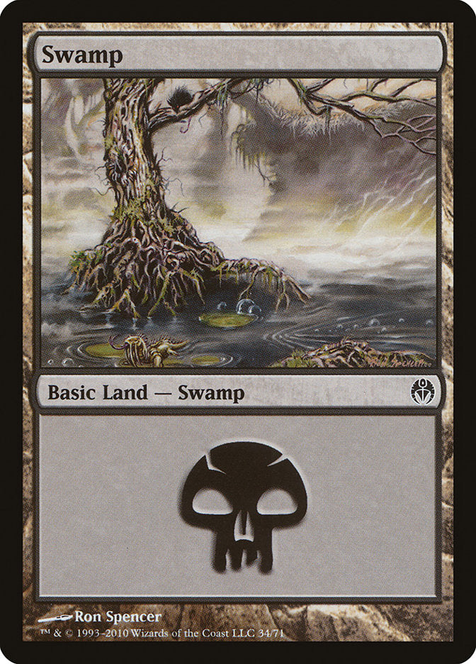 Swamp (34) [Duel Decks: Phyrexia vs. the Coalition] | Yard's Games Ltd