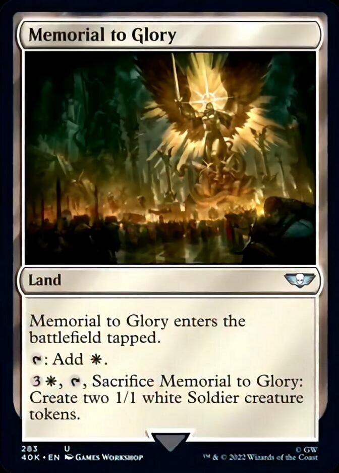 Memorial to Glory (Surge Foil) [Warhammer 40,000] | Yard's Games Ltd