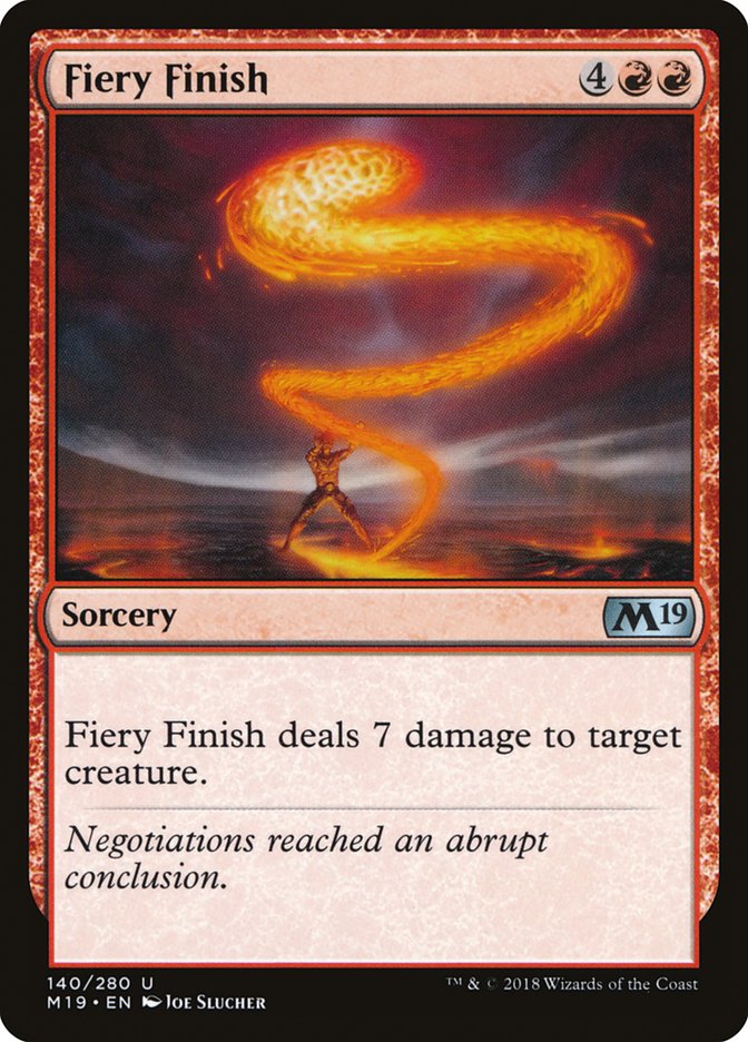 Fiery Finish [Core Set 2019] | Yard's Games Ltd