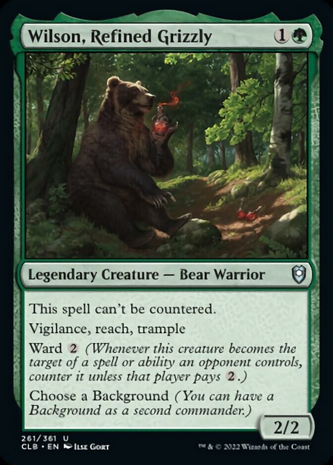 Wilson, Refined Grizzly [Commander Legends: Battle for Baldur's Gate] | Yard's Games Ltd