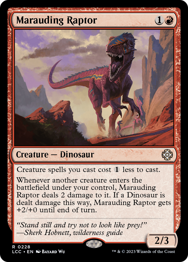 Marauding Raptor [The Lost Caverns of Ixalan Commander] | Yard's Games Ltd