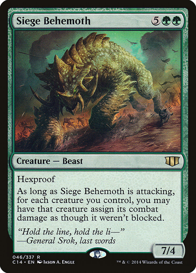 Siege Behemoth [Commander 2014] | Yard's Games Ltd