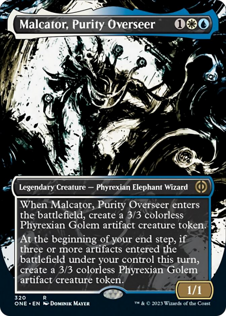 Malcator, Purity Overseer (Borderless Ichor) [Phyrexia: All Will Be One] | Yard's Games Ltd