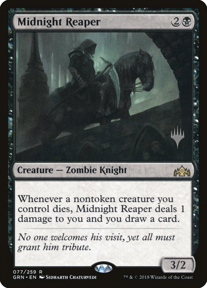 Midnight Reaper (Promo Pack) [Guilds of Ravnica Promos] | Yard's Games Ltd