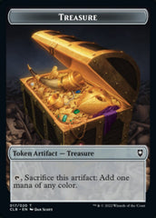 Treasure // Construct Double-Sided Token [Commander Legends: Battle for Baldur's Gate Tokens] | Yard's Games Ltd