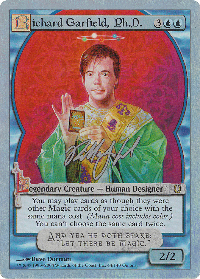 Richard Garfield, Ph.D. (Alternate Foil) [Unhinged] | Yard's Games Ltd